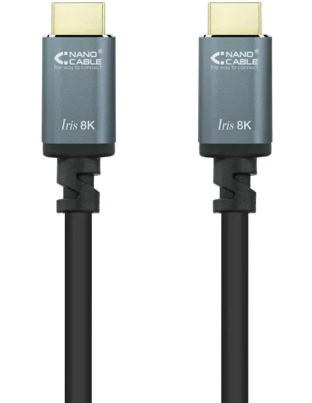Nanocable 10.15.8003 Cable HDMI 2.1 Iris 8K Macho/Macho 3m Negro