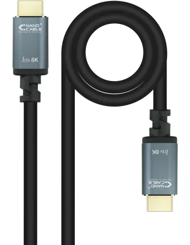 Nanocable 10.15.8003 Cable HDMI 2.1 Iris 8K Macho/Macho 3m Negro
