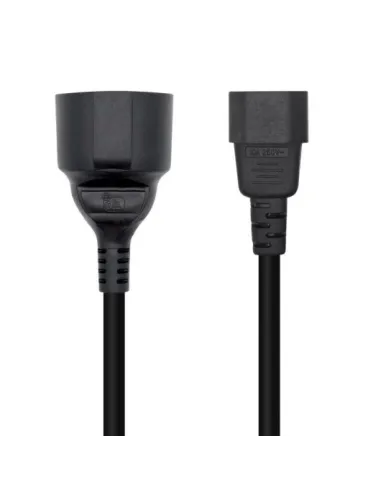 Aisens A132-0467 Cable de Alimentación C14 a CEE7 Macho/Hembra 25cm Negro