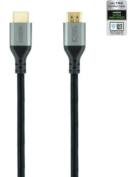 Nanocable 10.15.8102 Cable HDMI 2.1 Macho/Macho 2m Negro