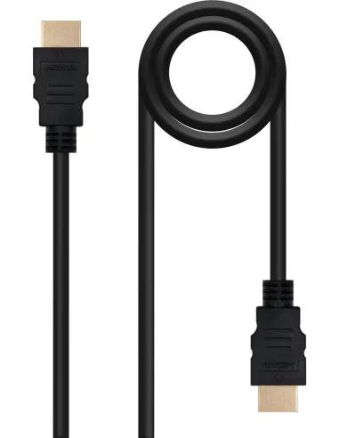 Nanocable 10.15.1700 Cable HDMI Alta Velocidad con Ethernet V1.4 Macho/Macho 1M Negro