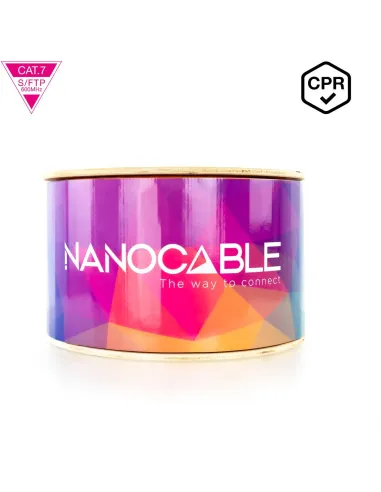 Nanocable 10.20.1700-305 Bobina Cable de Red Cat.7 SFTP PIMF AWG23 305m Naranja