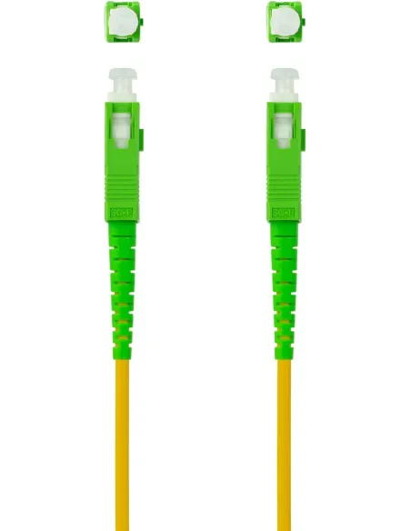 Nanocable 10.20.0001 Cable de Fibra SC/APC LSZH Amarillo 1M