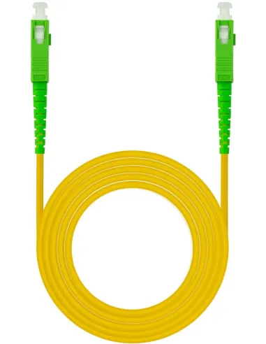 Nanocable 10.20.0005 Cable de Fibra SC/APC LSZH Amarillo 5M