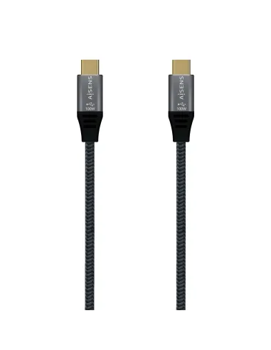 Aisens A107-0634 Cable USB-C 3.2 Gen2X2 20Gbps 8K@30Hz 2M Gris