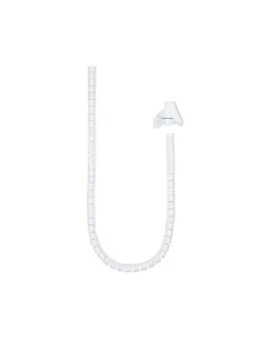 Nanocable 10.36.0001-W Organizador de Cables Flexible 25mm 1M Blanco-CABL56089