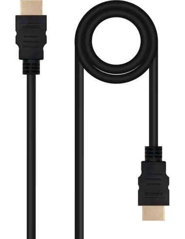 Nanocable 10.15.3801 HDMI V2.0 4K@60Hz Macho a Macho 1M Negro