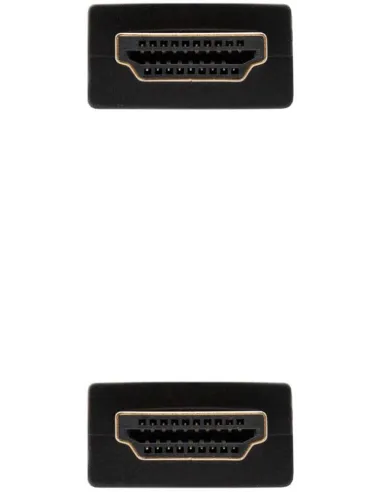 Nanocable 10.15.3801-L150 HDMI V2.0 4K@60Hz Macho/Macho1.5M Negro