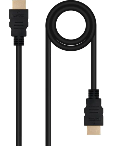 Nanocable 10.15.3801-L150 HDMI V2.0 4K@60Hz Macho/Macho1.5M Negro