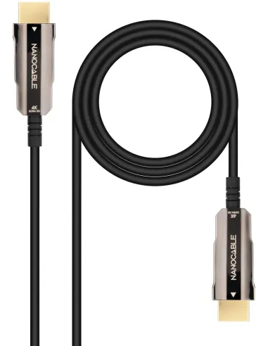 Nanocable 10.15.2020 Cable HDMI V2.0 AOC 4K 60Hz Macho/Macho 20m Negro