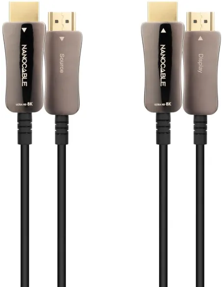 Nanocable 10.15.2115 Cable HDMI V2.1 AOC 8K 60Hz Macho/Macho 15m Negro