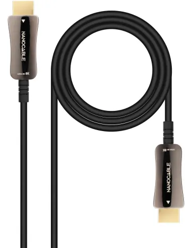 Nanocable 10.15.2120 Cable HDMI V2.1 AOC 8K 60Hz Macho/Macho 20m Negro
