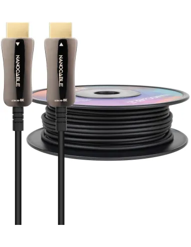 Nanocable 10.15.2150 Cable HDMI V2.1 AOC 8K 60Hz Macho/Macho 50m Negro