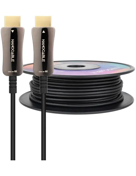 Nanocable 10.15.2150 Cable HDMI V2.1 AOC 8K 60Hz Macho/Macho 50m Negro