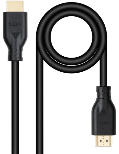 Nanocable 10.15.3900 Cable HDMI V2.0 4K@60Hz 0.5m Negro