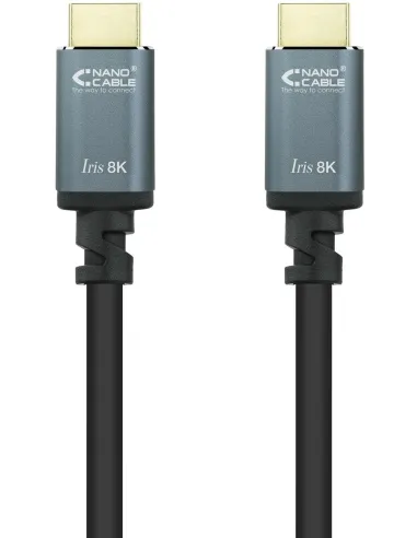 Nanocable 10.15.8010 Cable HDMI 2.1 IRIS 8K Macho/Macho 10M Negro