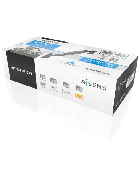 Aisens WT32TSR-223 Soporte de Pared para Monitor/TV 17"-32" Máx. 9KG