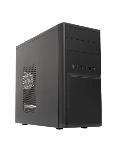 UNYKAch Dark Shadow Caja PC Micro ATX Dark USB 3.0 Negra + Fuente de Alimentación 500W