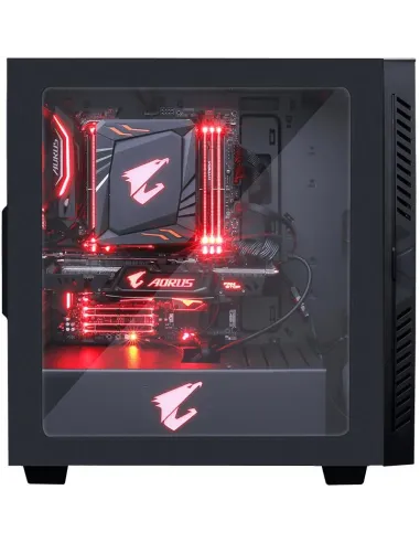 Gigabyte Aorus AC300W V2 RGB Cristal Templado USB 3.1 Negra