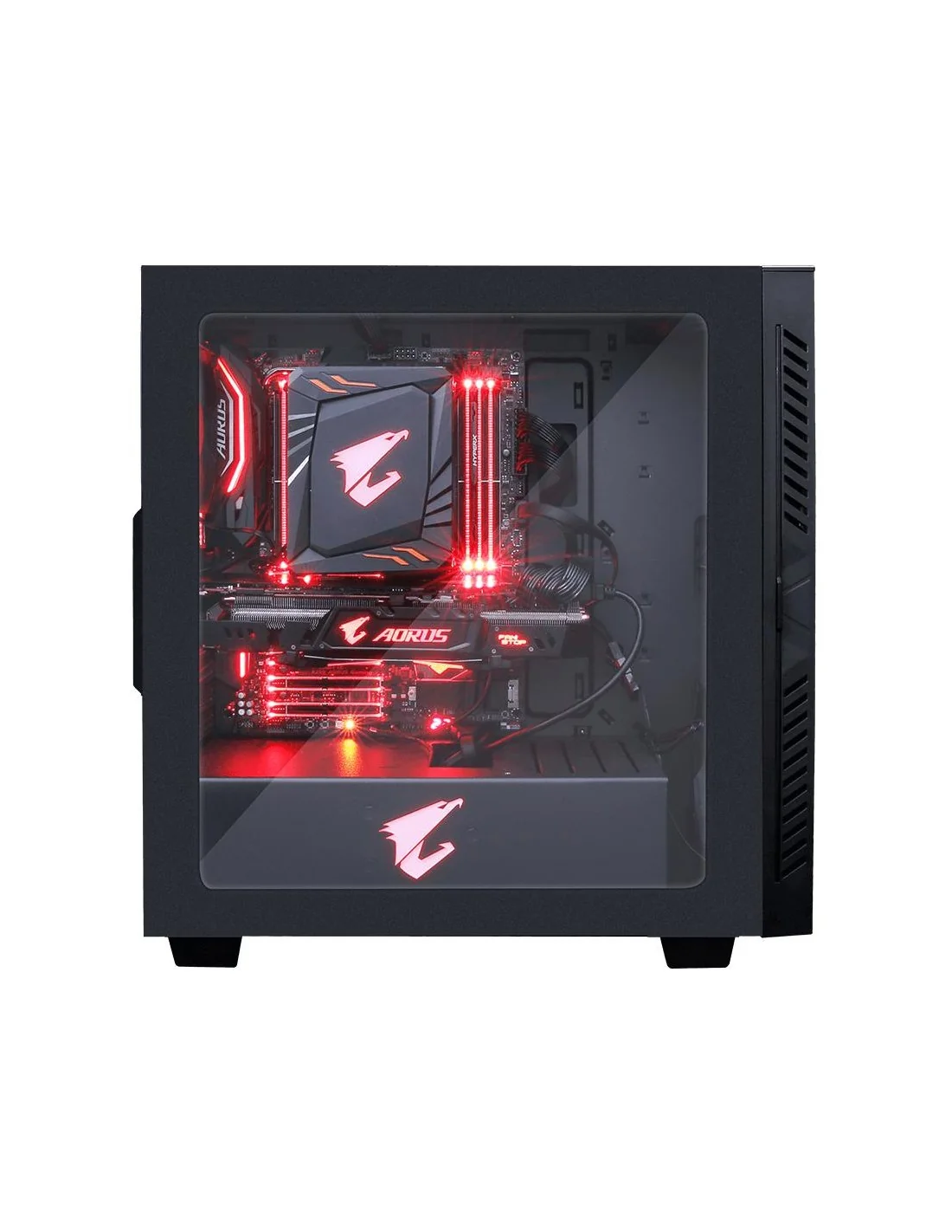 Gigabyte Aorus AC300W V2 RGB Cristal Templado USB 3.1 Negra