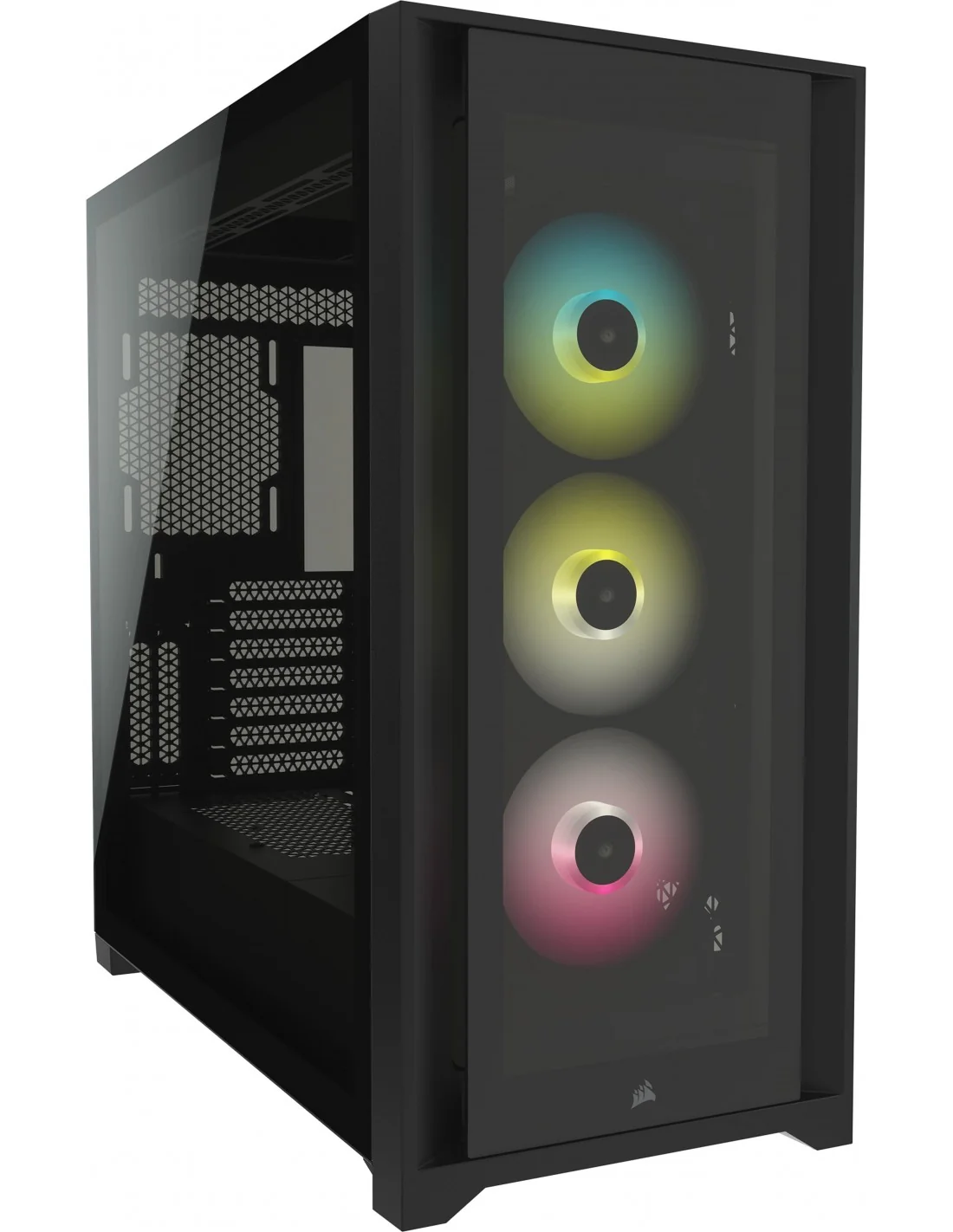 Corsair iCUE 5000X RGB Cristal Templado USB 3.0 Negra