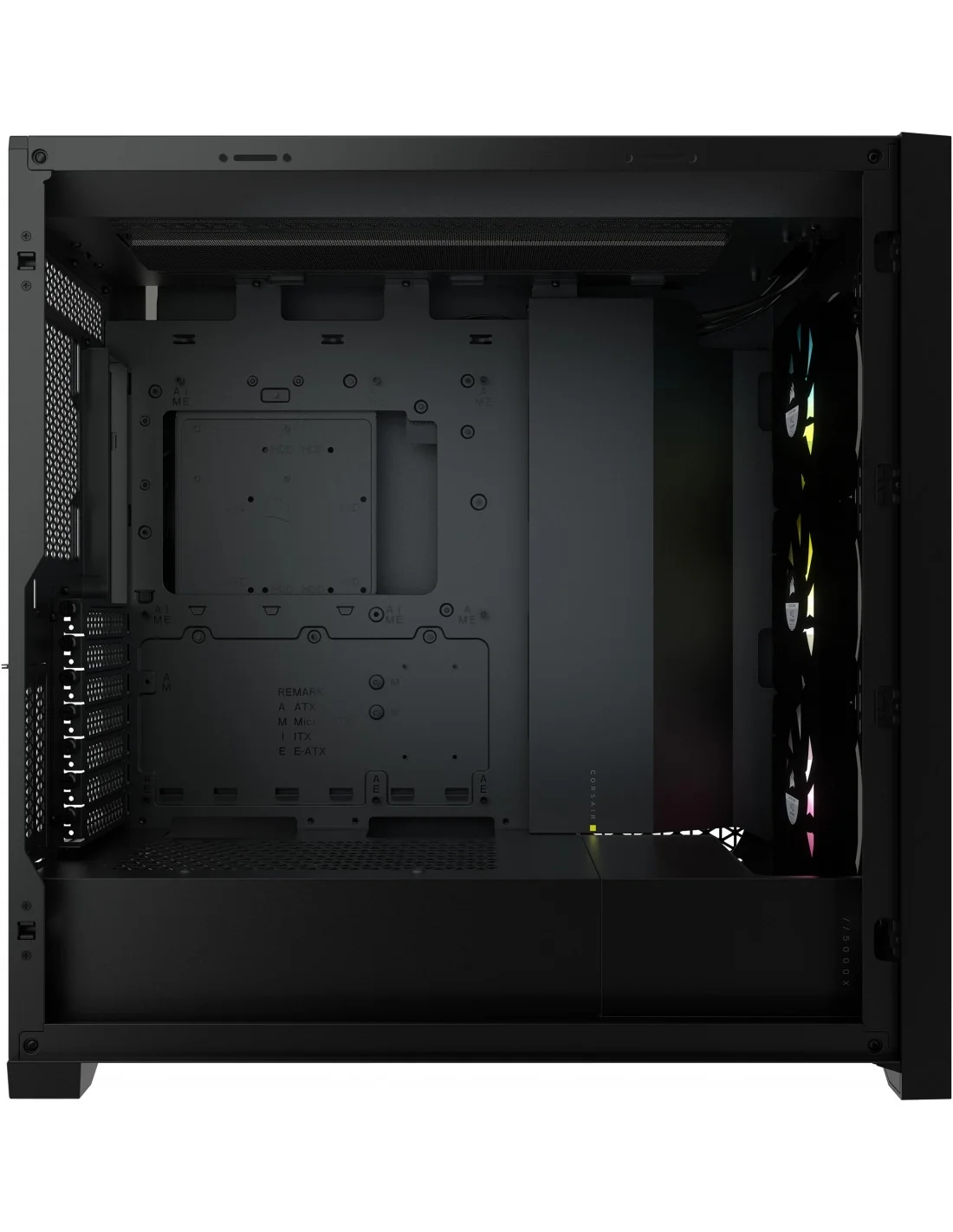 Corsair iCUE 5000X RGB Cristal Templado USB 3.0 Negra