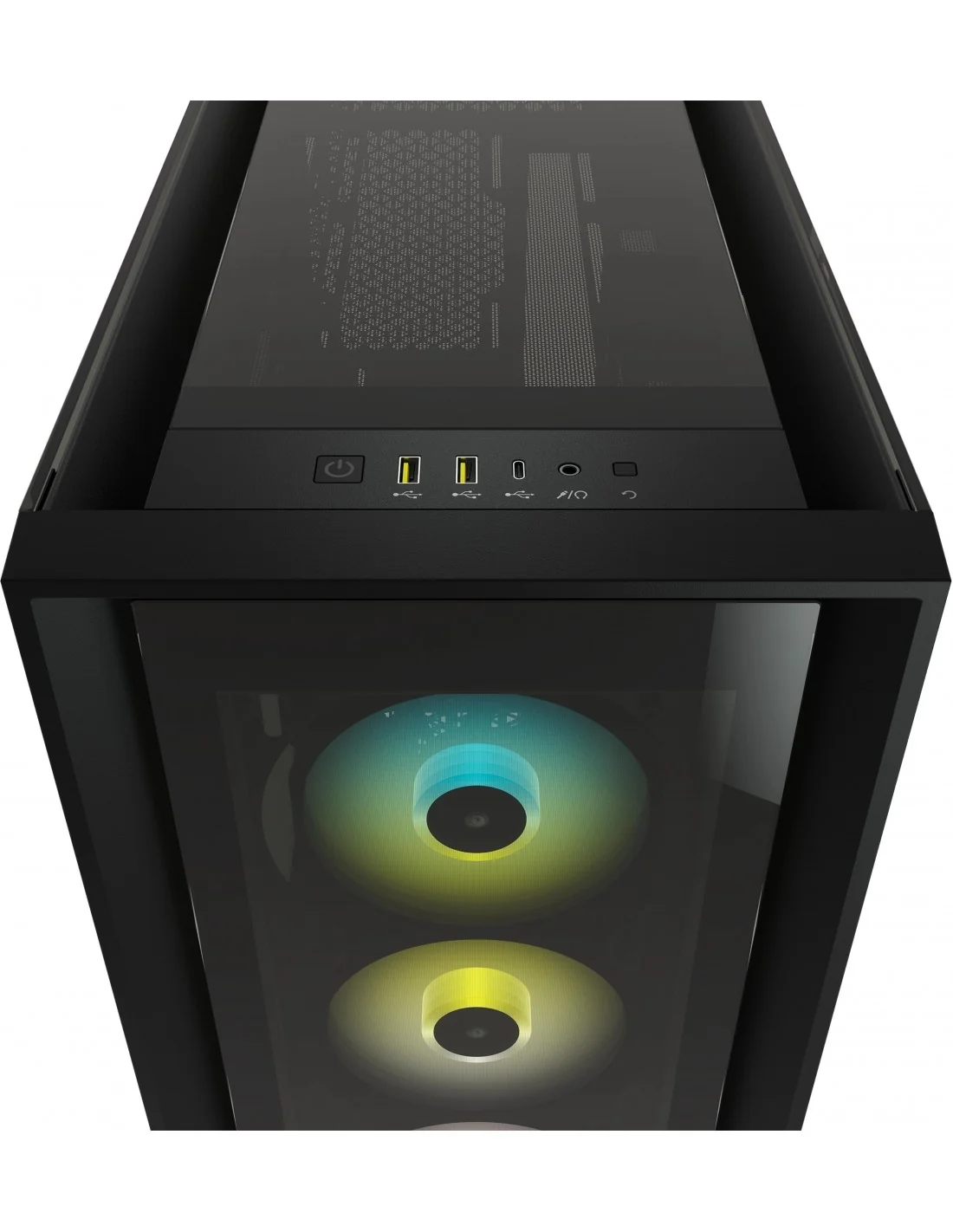 Corsair iCUE 5000X RGB Cristal Templado USB 3.0 Negra