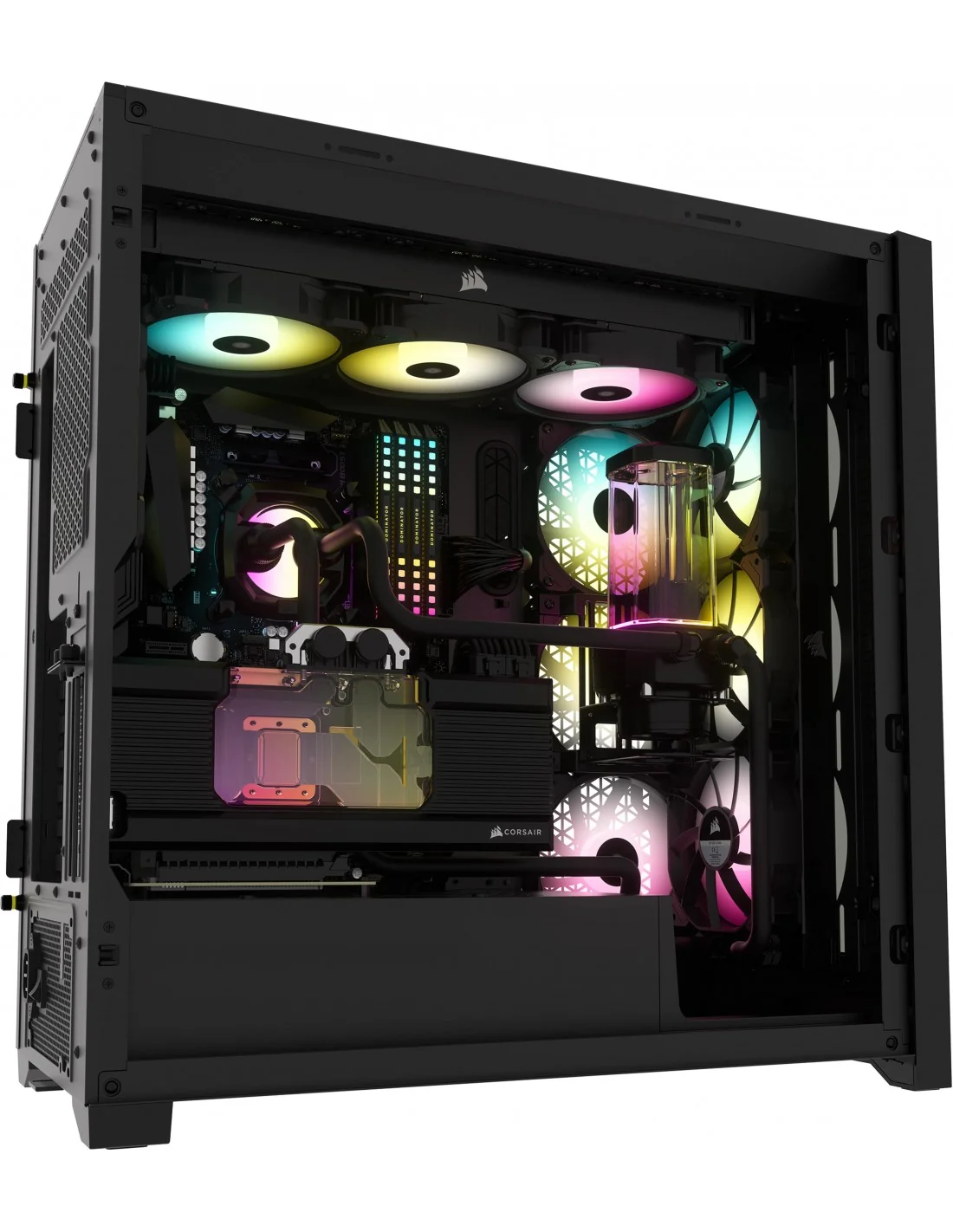 Corsair iCUE 5000X RGB Cristal Templado USB 3.0 Negra