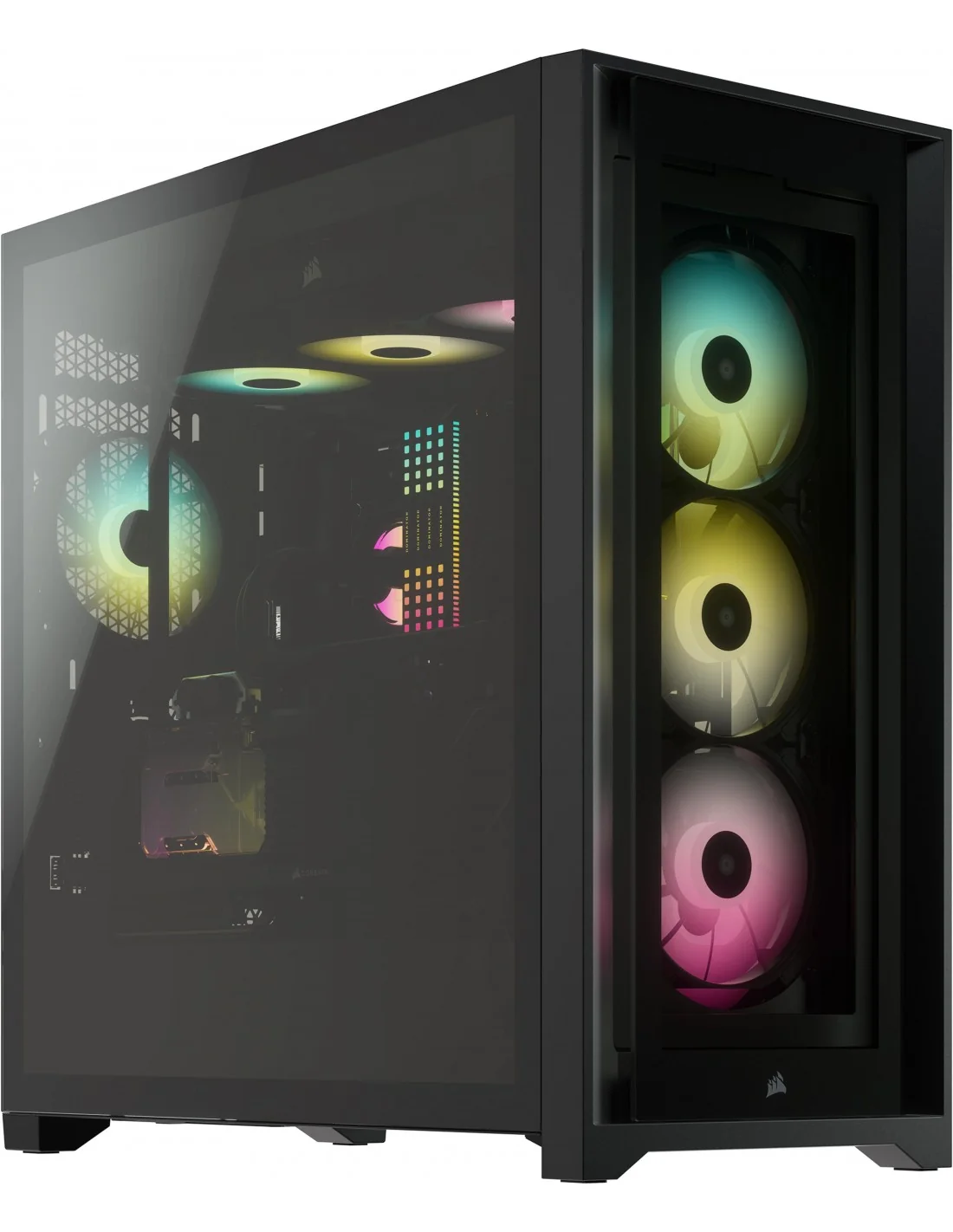 Corsair iCUE 5000X RGB Cristal Templado USB 3.0 Negra