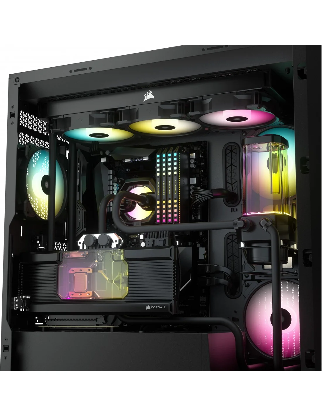 Corsair iCUE 5000X RGB Cristal Templado USB 3.0 Negra