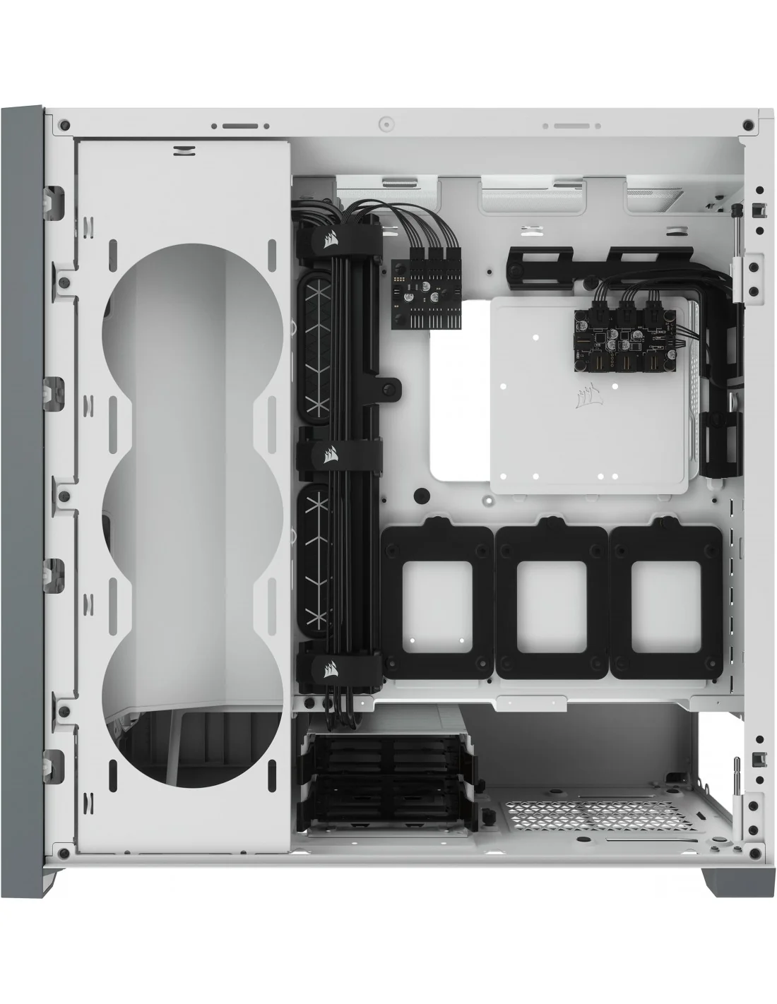 Corsair iCUE 5000X RGB Cristal Templado USB 3.0 Blanca