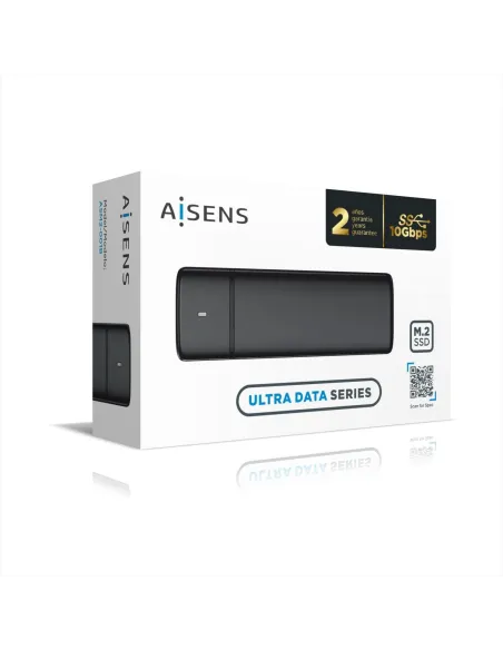 Aisens ASM2-001B Caja Externa para Disco Duro SSD M.2 USB-C Negra