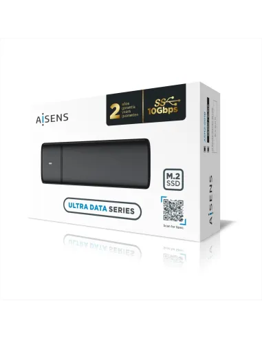Aisens ASM2-001B Caja Externa para Disco Duro SSD M.2 USB-C Negra