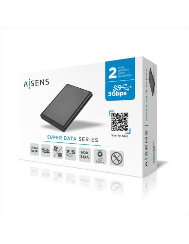 Aisens ASE-2525B Caja Externa para Disco Duro 2.5" SATA USB 3.0 Negra