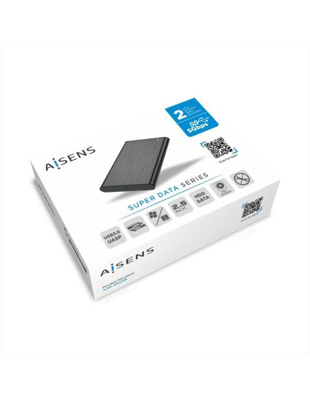Aisens ASE-2525B Caja Externa para Disco Duro 2.5" SATA USB 3.0 Negra