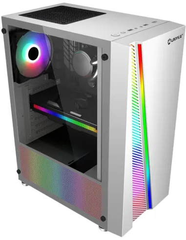 UNYKAch Glayze Torre Cristal Templado RGB Blanca