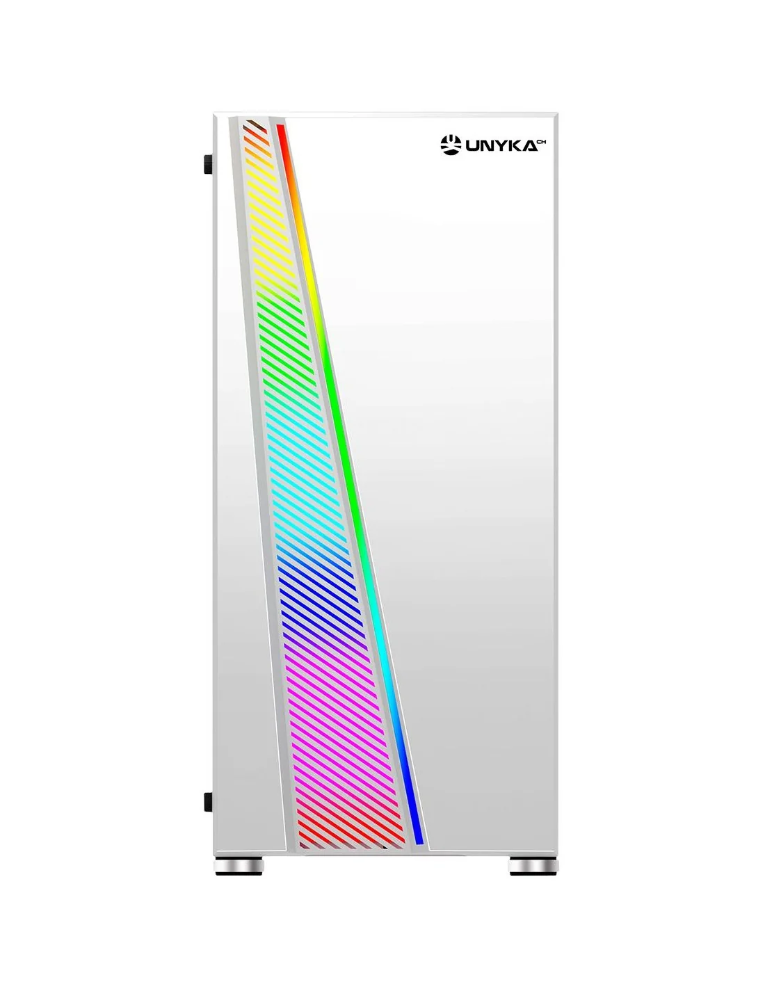 UNYKAch Glayze Torre Cristal Templado RGB Blanca