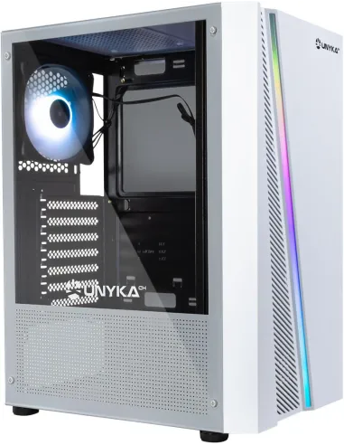 UNYKAch Glayze Torre Cristal Templado RGB Blanca