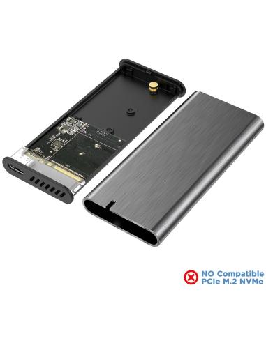 Aisens ASM2-007GRY Caja Externa para Disco Duro SSD M.2 USB-C Gris