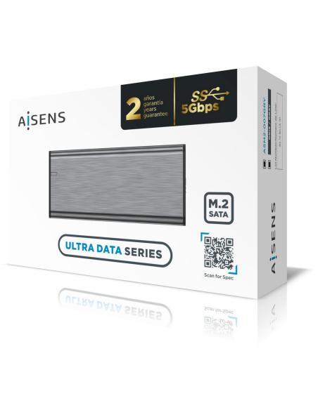 Aisens ASM2-007GRY Caja Externa para Disco Duro SSD M.2 USB-C Gris