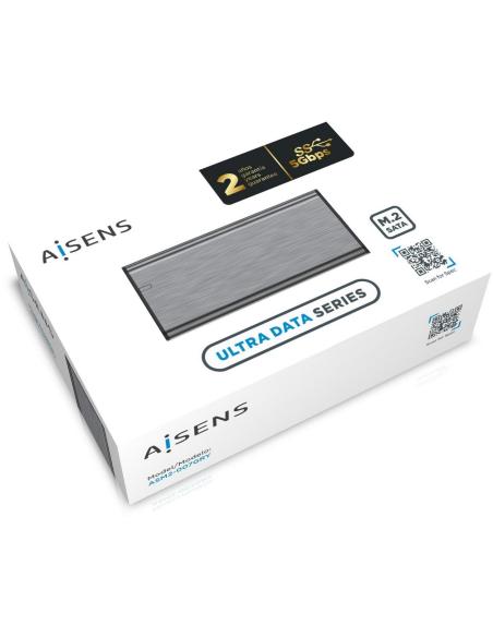 Aisens ASM2-007GRY Caja Externa para Disco Duro SSD M.2 USB-C Gris
