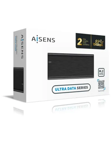 Aisens ASM2-008B Caja Externa para Disco Duro SSD M.2 USB-C Negra