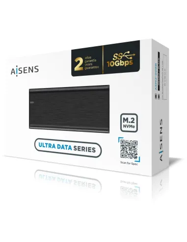 Aisens ASM2-008B Caja Externa para Disco Duro SSD M.2 USB-C Negra