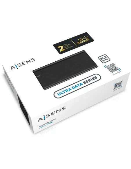 Aisens ASM2-008B Caja Externa para Disco Duro SSD M.2 USB-C Negra