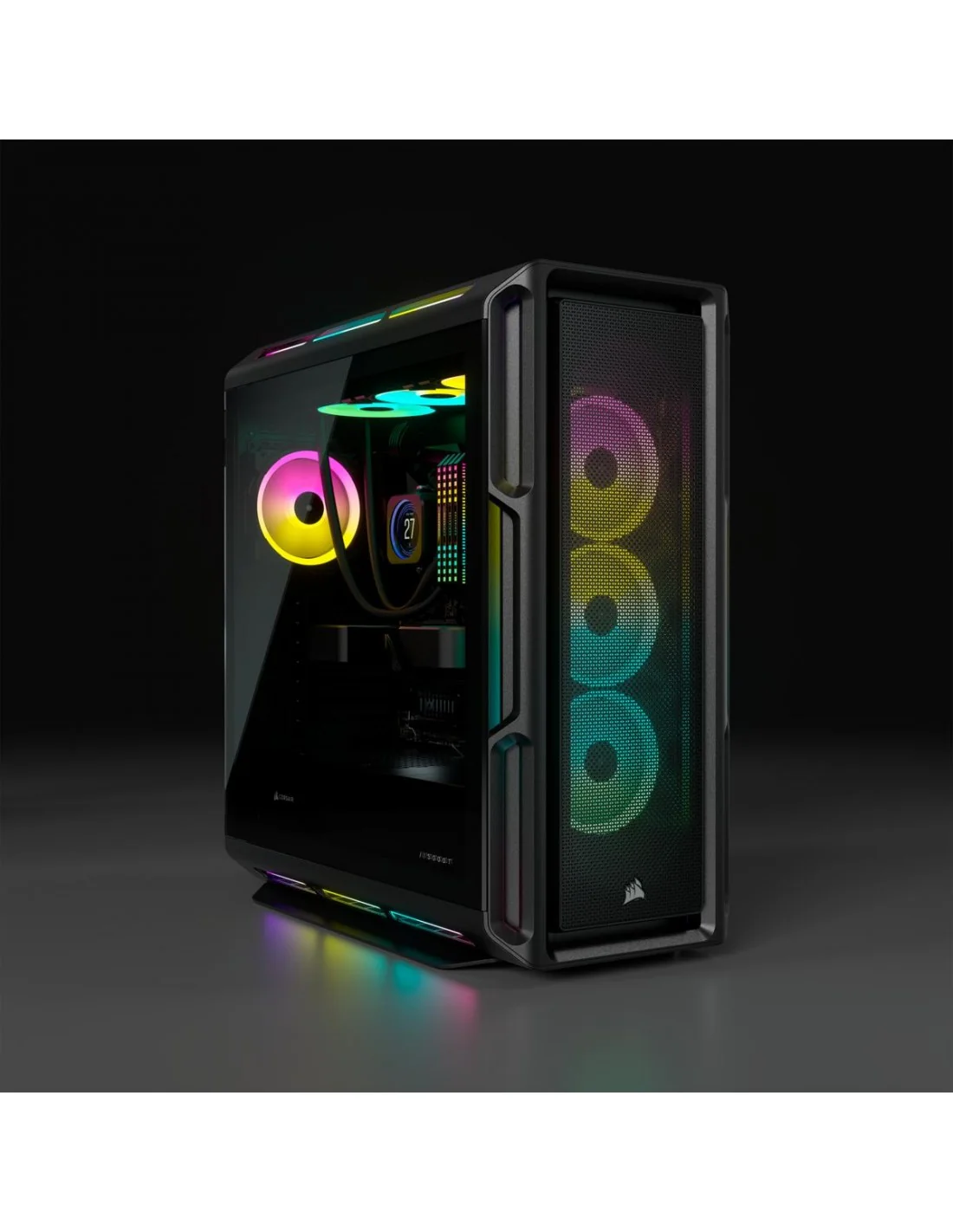 Corsair iCUE 5000T RGB Cristal Templado USB 3.0 Negra