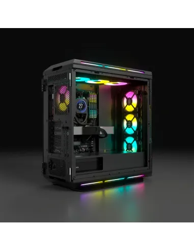 Corsair iCUE 5000T RGB Cristal Templado USB 3.0 Negra