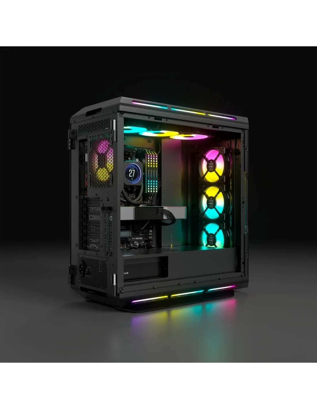 Corsair iCUE 5000T RGB Cristal Templado USB 3.0 Negra