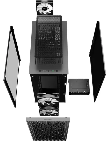 DeepCool MATREXX40 3FS Cristal Templado USB 3.0 Negra