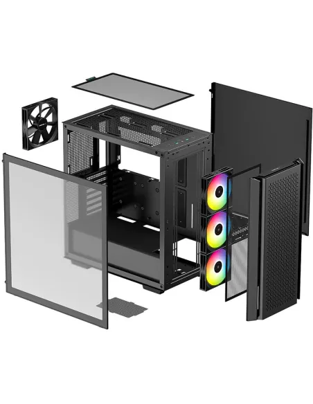 DeepCool CG560 Cristal Templado USB 3.0 ARGB Negra