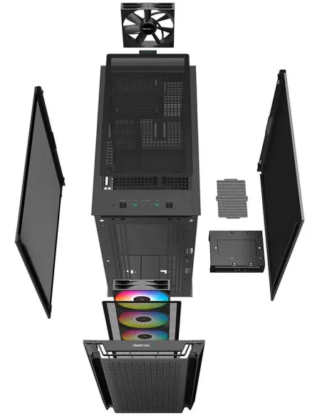 DeepCool CG560 Cristal Templado USB 3.0 ARGB Negra